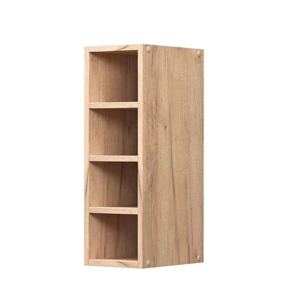 Vicco Armario Colgante R-Line, Roble Dorado, 20 cm, para combinación Libre Dentro de Sistemas de Cocina modulares