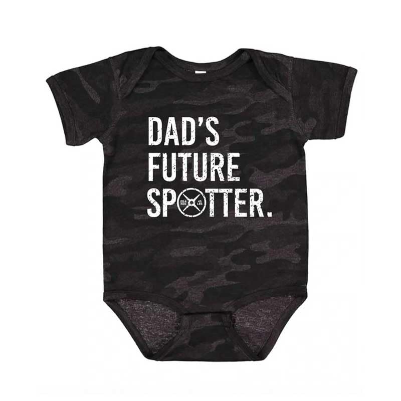 Dads Future Spotter Unisex Bodysuit, Baby Boy or Baby Girl, Cotton One Piece