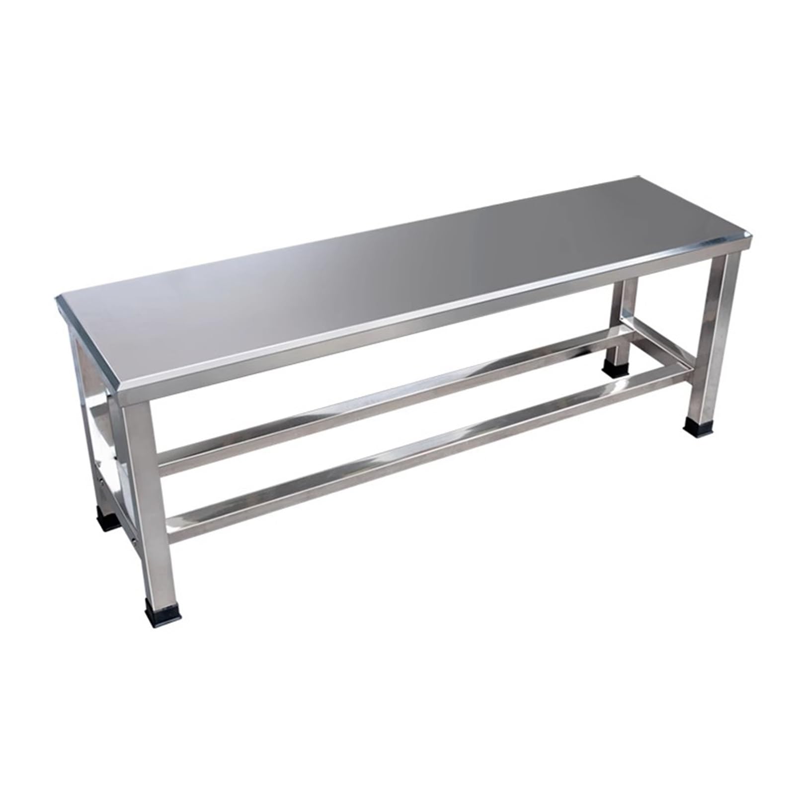 Banco de jardín de acero resistente a la intemperie con estante Sto – Asiento de patio para zapatos y plantas – perfecto para par y terrazas (80 x 35 x 45 cm)