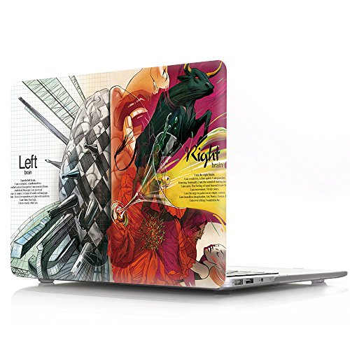 BestCatgift PRO 15 Hard Shell Custodia with Keyboard Cover per Newest MacBook PRO 15 inch with/Without Touch Bar (Model: A1990/A1707),Illustration Brain