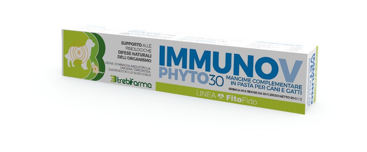 Trebifarma immunov Phyto Supplementary Feed In Pasta Multidose Graduated Syringe for Dogs/Cats – Immune Support – 30 gr