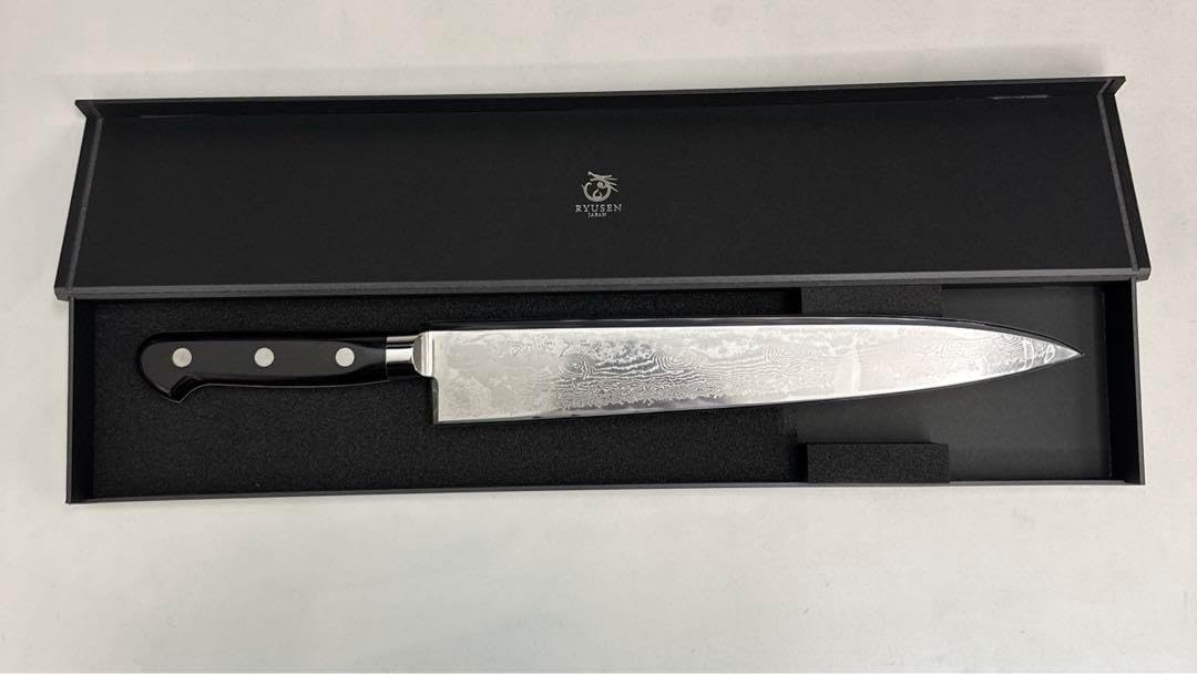 梵天雲龍 黒強化木柄 筋引 270mm 梵天雲龍 黒強化木柄 筋引 270mm 梵天雲龍 黒強化木柄 牛刀