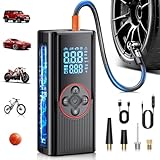 Photo Gallery compressore aria portatile per auto 6000mah, 150psi mini compressore ricaricabile con schermo digitale e torcia led con 4 ugelli diversi, ricaricabile via usb-c, per auto, moto, bici, palla, rosso Photo Gallery compressore aria portatile per auto 6000mah, 150psi mini compressore ricaricabile con schermo digitale e torcia led con 4 ugelli diversi, ricaricabile via usb-c, per auto, moto, bici, palla, rosso