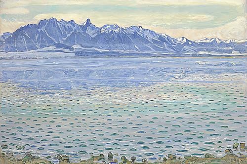 Tableau Lac de Thoune Ferdinand Hodler poster art mural 60x90