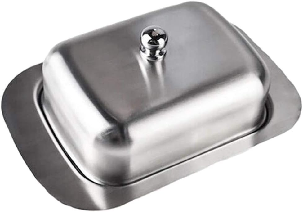 業務用サイズ ステンレス カッター 付き バターケース 便利な先割れタイプのバターナイフ 付き ステンレスバターカッター バターカット バターカッター  業務用 便利 調理 パン お菓子 料理 製菓 BTG2DXN ステンレスカッター付きバターケー ステンレス製の蓋付きバター容器 バター保存ソリューション