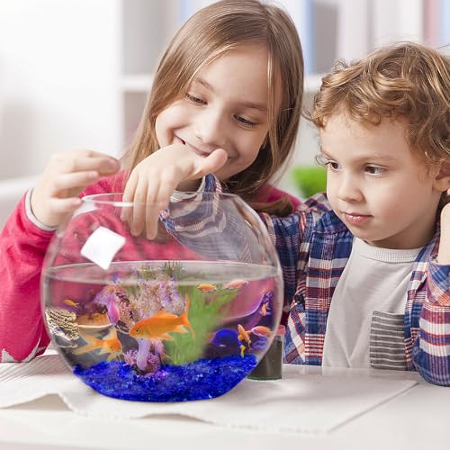 Image of Keedolla 15 Oz Aquarium Glass Marbles Fish Tank Rocks, Decorative Glass Pebbles Gemstones for Aquarium Gravel Fish Tank Stones Vase Fillers DIY Crafts - Cobalt Blue