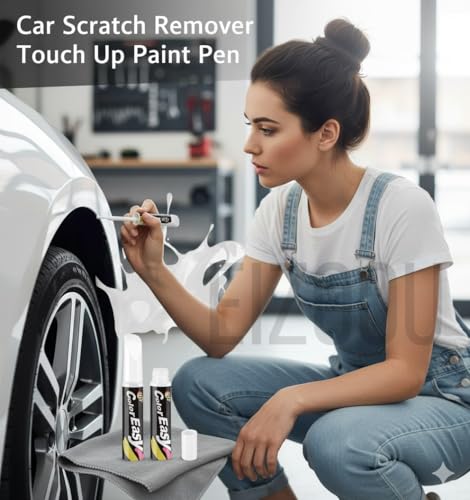 Image of Car Scratch Remover Touch Up Paint Pen Automotive Car Paint Pen Scratch Repair for Deep Scratches Special-Purpose (WHITE)