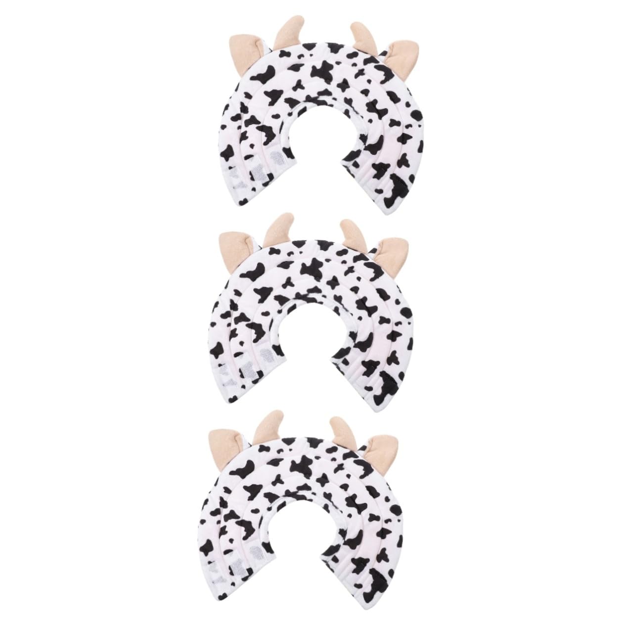 BESPORTBLE 3pezzi Collare Di Cotone Morbido Per Cani e Gatti Protezione Post-operatoria Design Forma Di Mucca Comfort e Sicurezza Per Tuo Animale Domestico