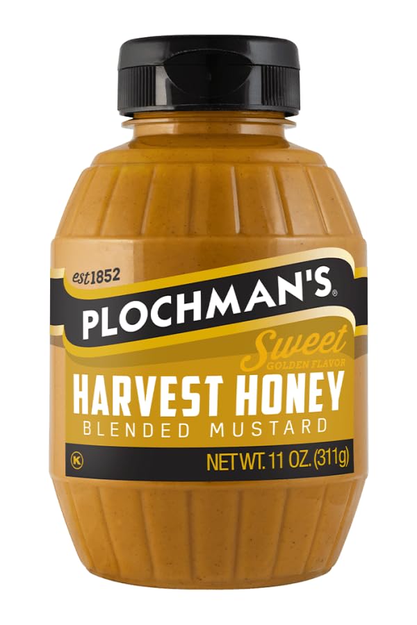 Plochman, mostaza de miel de cosecha, 11 onzas, mostaza mezclada