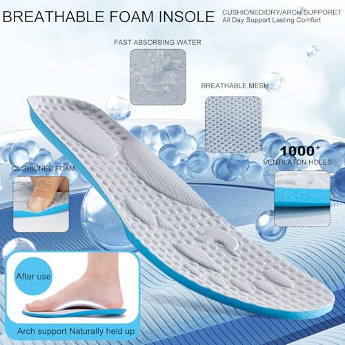 Image of ZOVE Wide Toe Box Shoes for Men Extra Wide Width Sneakers Non-Slip Ultra Light Wide Tennis Running Shoes Breathable Casual Walking Sneakers Diabetes Workout Gym Jogging Sports
