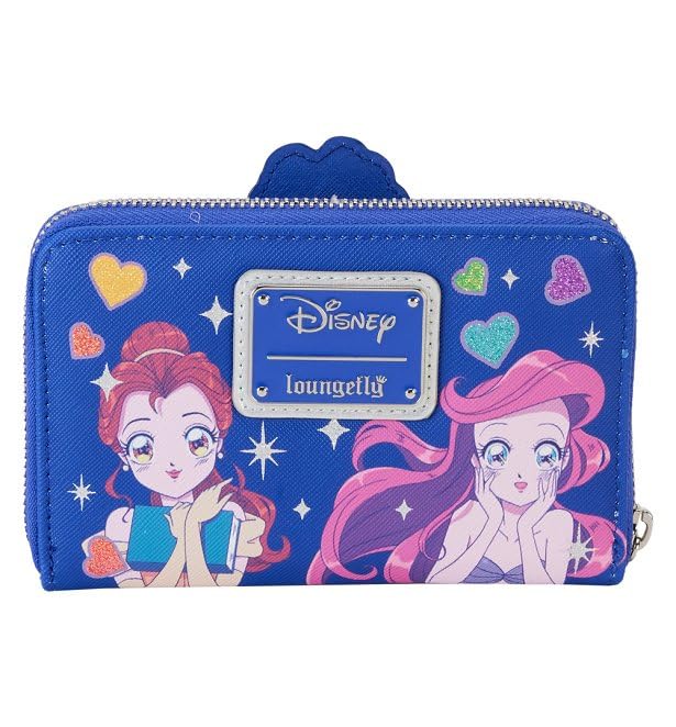 Loungefly Disney Princess Manga Style Zip Around Wallet3