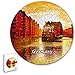 Germania Amburgo Puzzle 195 pezzi animali di forma rotonda in legno per bambini puzzle per adulti souvenir regalo 16,5 × 16,5 pollici