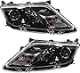 Evan-Fischer Headlight Set Compatible with 2010-2012 Ford Fusion Left Driver and Right Passenger Side Halogen With bulb(s) CAPA Certified