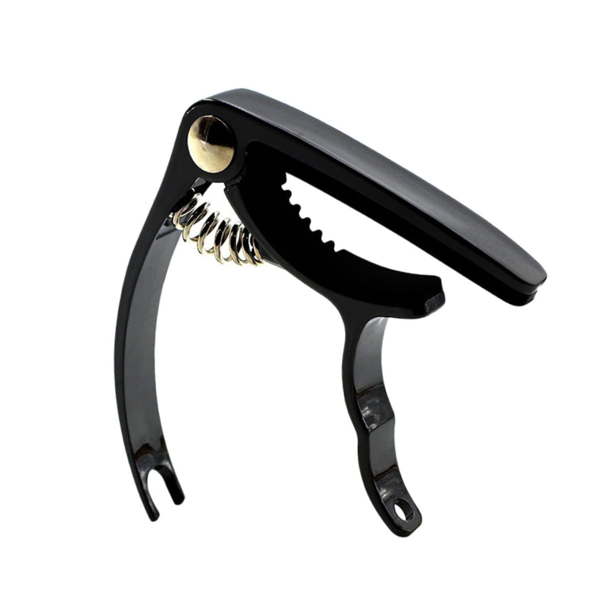 Sosoport Lightweight Metal Guitar Capo High Performance Musical Capo for Acoustic Electric Guitars Ukulele Tuning Tool Sleek Black Design Easy One Handed Operation