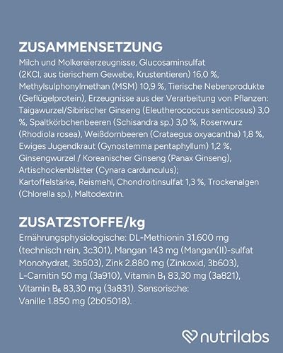 NutriLabs CANICOX GR Kautabletten für Hunde 100 Stück - Mit Glucosamin, Chondroitin, Weißdorn & Ginseng - Unterstützt Gelenke, Herz, Leber, Nerven & Immunsystem - Nahrungsergänzung für ältere Hunde