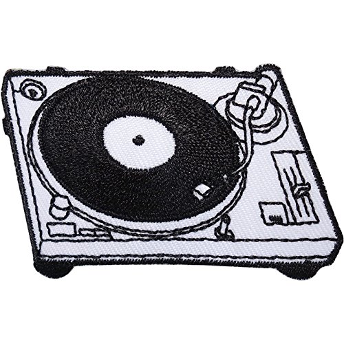 Toppa termoadesiva per radio stereo, ricamata da cucire, 1980