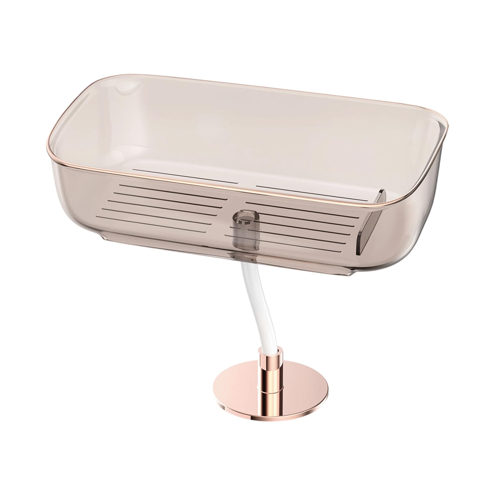 alloneslife Practical Over the Sink Shelf Plastics Storage Unit Nonslip Sink Mount Rack Ideal for Apartments and Rentals Over Planner