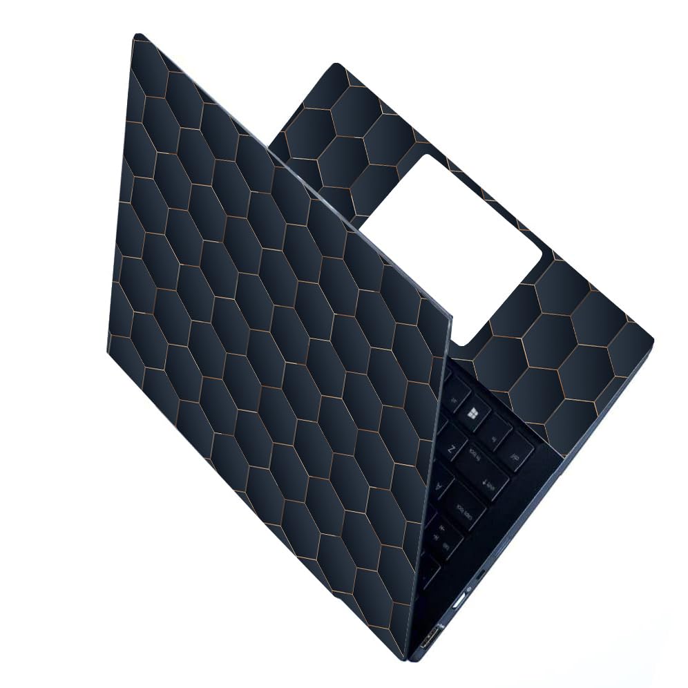 ANCIARY Full Laptop Skin Stickers HD Quality Sticker for Laptops Upto 15.6" (Dustproof|Waterproof|Scratchproof|Reusable) - Hexagon BK FL (B0CMHL2S31) Amazon Price History, Amazon Price Tracker