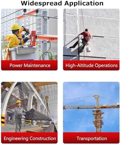 Self-retracting Lifeline, Heavy-Duty Retractable Safety Lanyard with Alloy Steel Hook and Aircraft-Grade Steel Cable, Rated for Impact Loads Under 6kN(15m/49.2ft)