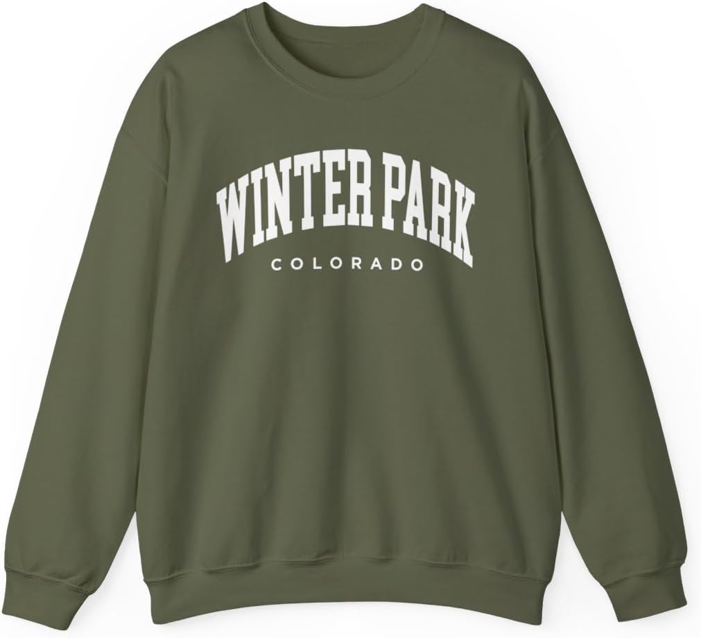 Winter Park Colorado Adult Unisex Crewneck Sweatshirt