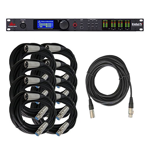 dbxDriveRack PA2 Loudspeaker Management System with XLR Cables Bundle