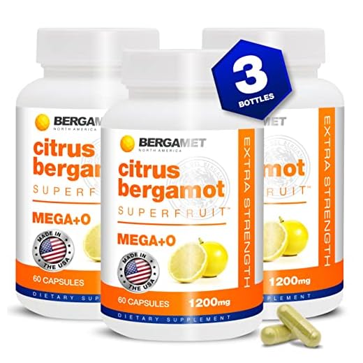 Bergamot Citrus Supplement with 1200mg per Serving and 80% Polyphenols - 180 Capsules - Made in The USA