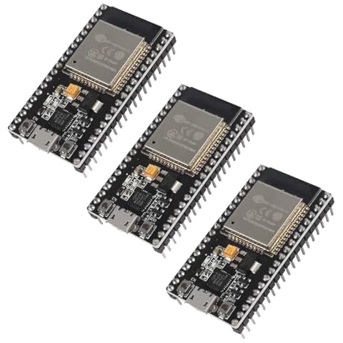 AITRIP ESP32S ESP32 ESP-WROOM-32 Development Board 2.4GHz Dual-Core WiFi +Bluetooth 2 Function Microcontroller (ESP32 38P, 3PCS) Cover