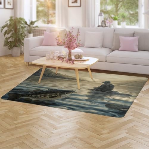 Tapis de bain antidérapant en velours corail grand format - 6