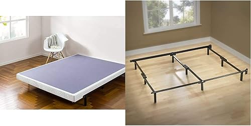 Vista 9 de Base estándar para colchón, metal, soportes de madera, fácil montaje de Zinus Walter