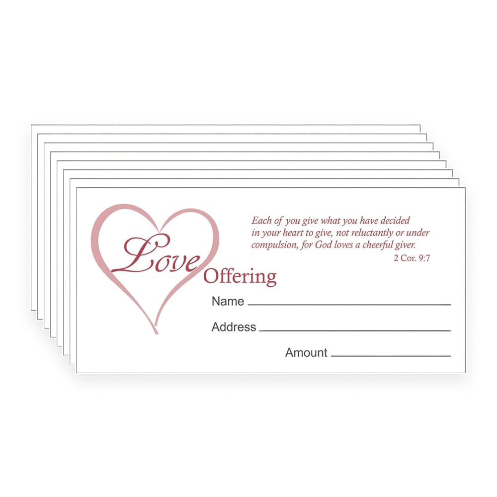 Offering Envelope - Love Offering (2Cor 9:7)