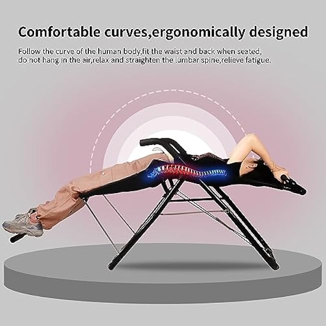 Abdominal Exerciser Chair for Home Gym, Ab Fitness Equipment with Full Body Building and Workout, for Sit Up, Inversion Training, Muscle Strengthening and Back Relief