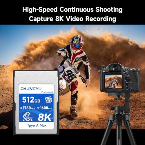 Image of 512GB CFexpress Type A Memory Card VPG400 Up to 1780 /1600 MB /s Read /Write- Shooting Video and Photo in up to 8K RAW Compatible with Sony FX Camera