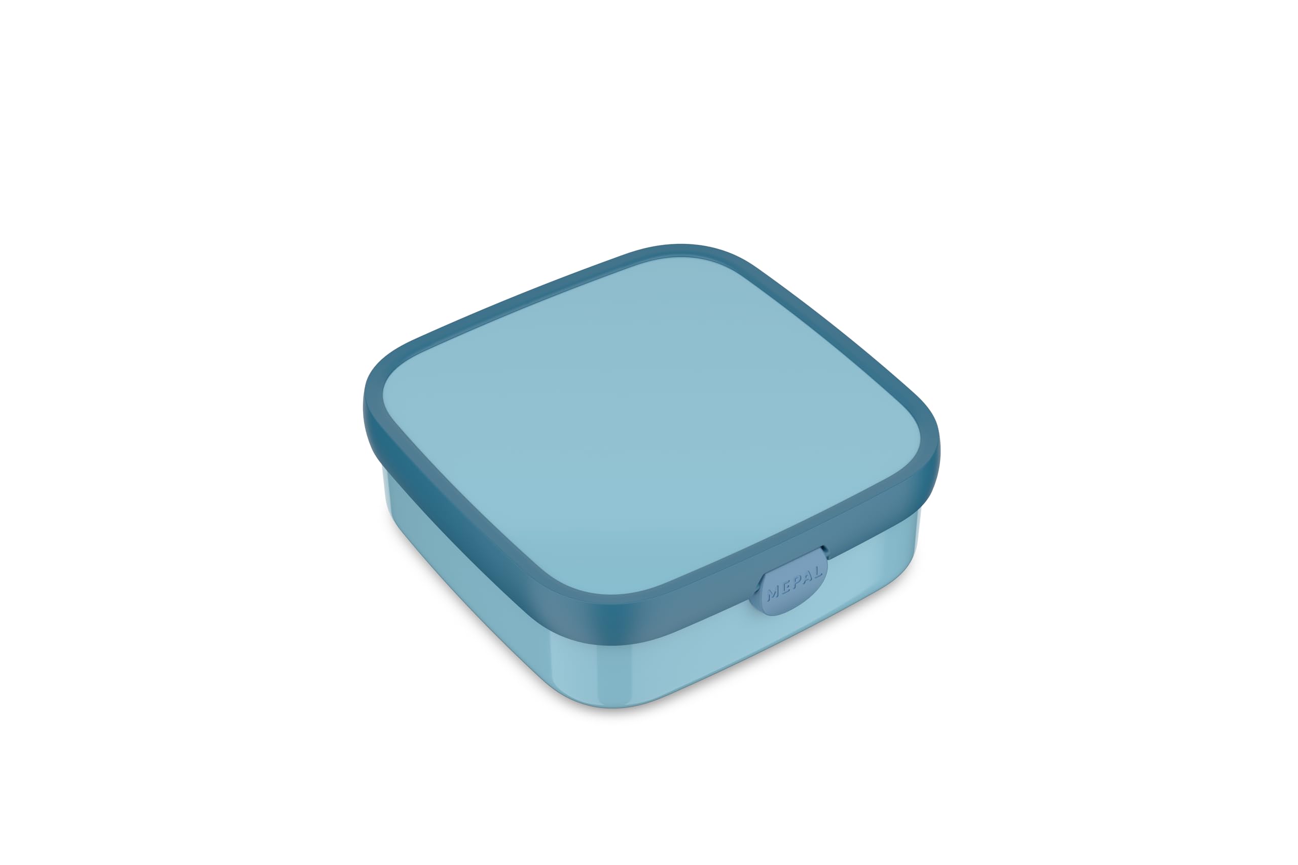 Mepal Lunch Box Large Campus, Lunch Box for Children, Includes 2 Removable Leakproof Boxes and Fork, Boxes are Microwave Safe, 2X 200 and 1250 ml, Cool Blue