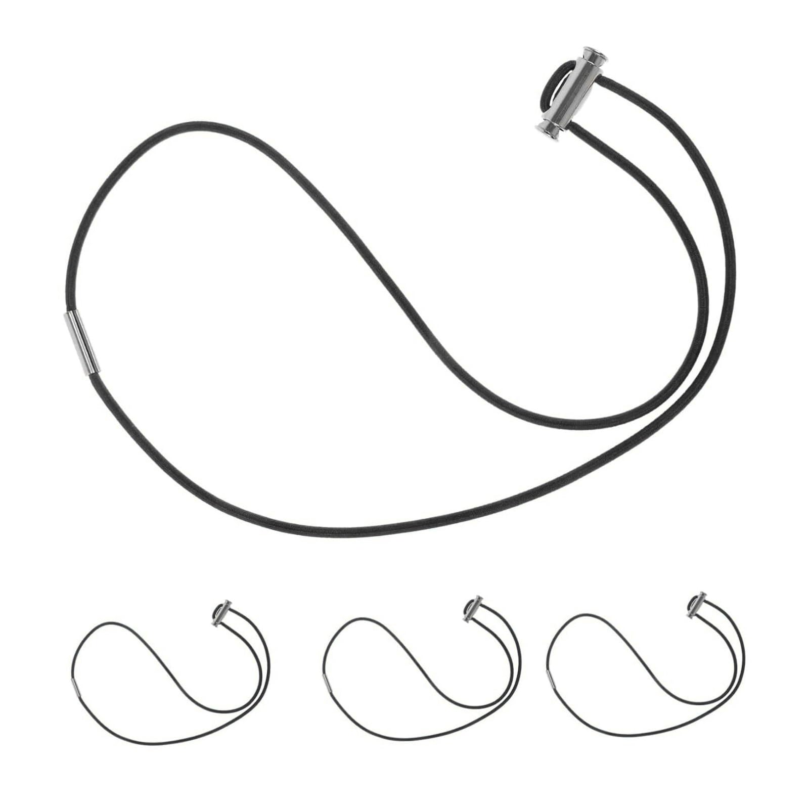 【4個セット】 ゴミ箱用 調節可能 弾性バンド 家庭用ゴミ袋固定リング 強力バンジーコード 簡単取り付け 滑り防止設計 ゴミ箱バンド 伸縮式 ゴミ袋固定具 360度調節可能 耐久性UP 家庭/オフィス用 滑り止め付き ブラック