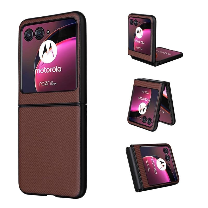 SkyTree Motorola Razr 40 Ultra, Back Case Cover Hard Polycarbonate Lightweight Case Full Body Protective Back Cover Case for Motorola Razr 40 Ultra - Brown Texture (B0DDPM5D76) Amazon Price History, Amazon Price Tracker