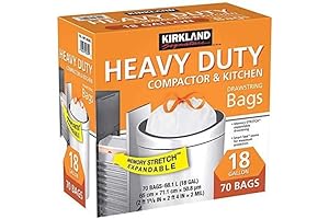 KIRKLAND SIGNATURE Compactor Kitchen Trash Bags - Prepare for Cleanliness