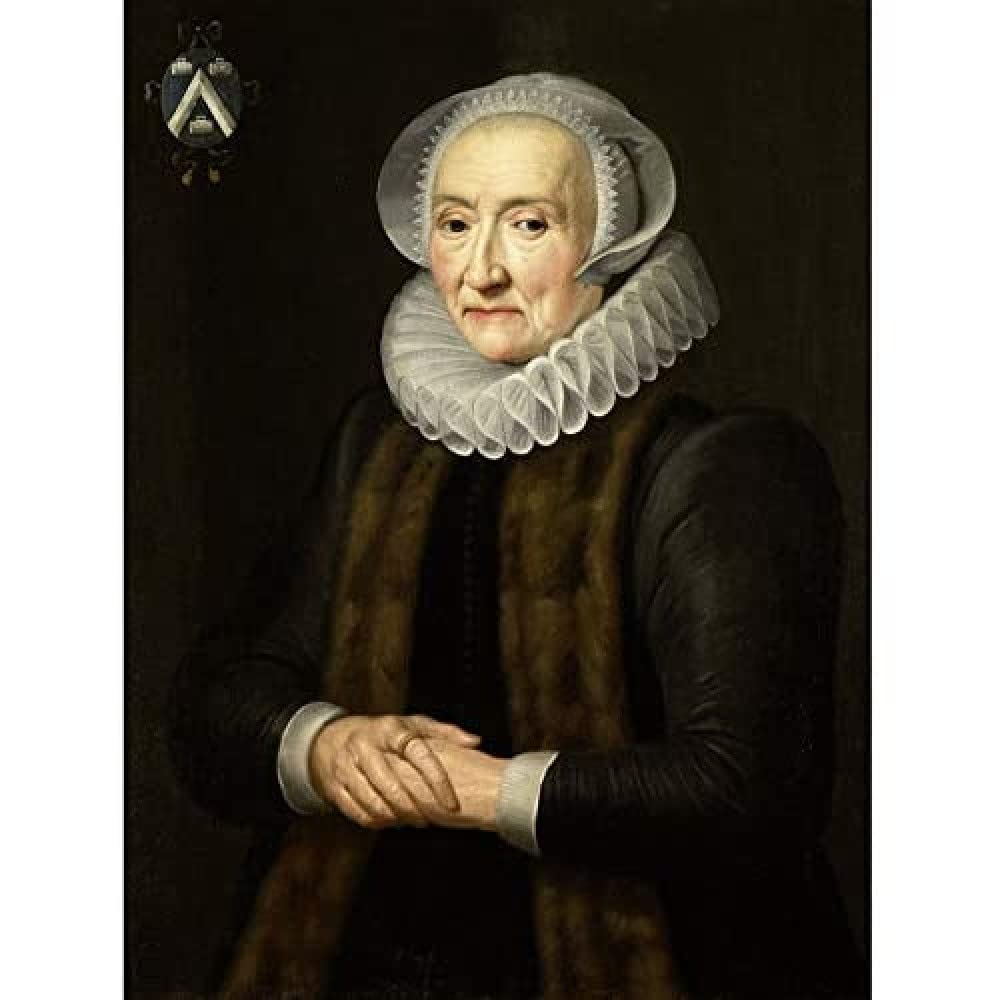 Artery8 Van Mierevelt Portrait Alid Van Der Laen Art Print Canvas Premium Wall Decor Poster Mural