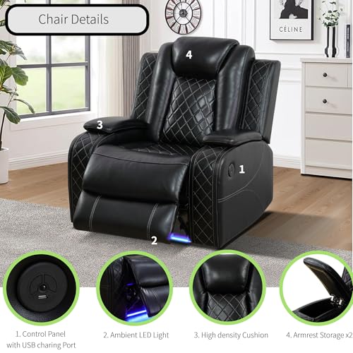 Power Recliner Sectional + Chair