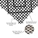 San Jamar Versa-Mat Plastic Interlocking Bar Mats, Black, (Set of 12)