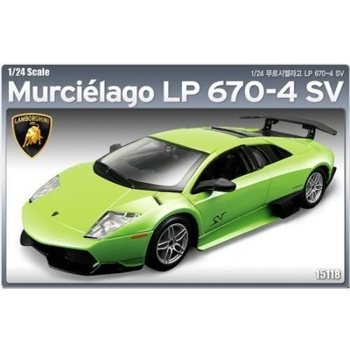 Academy Plastic Model Kit 1/24 LAMBORGHINI MURCIELAGO LP 670-4 SV (#15118)