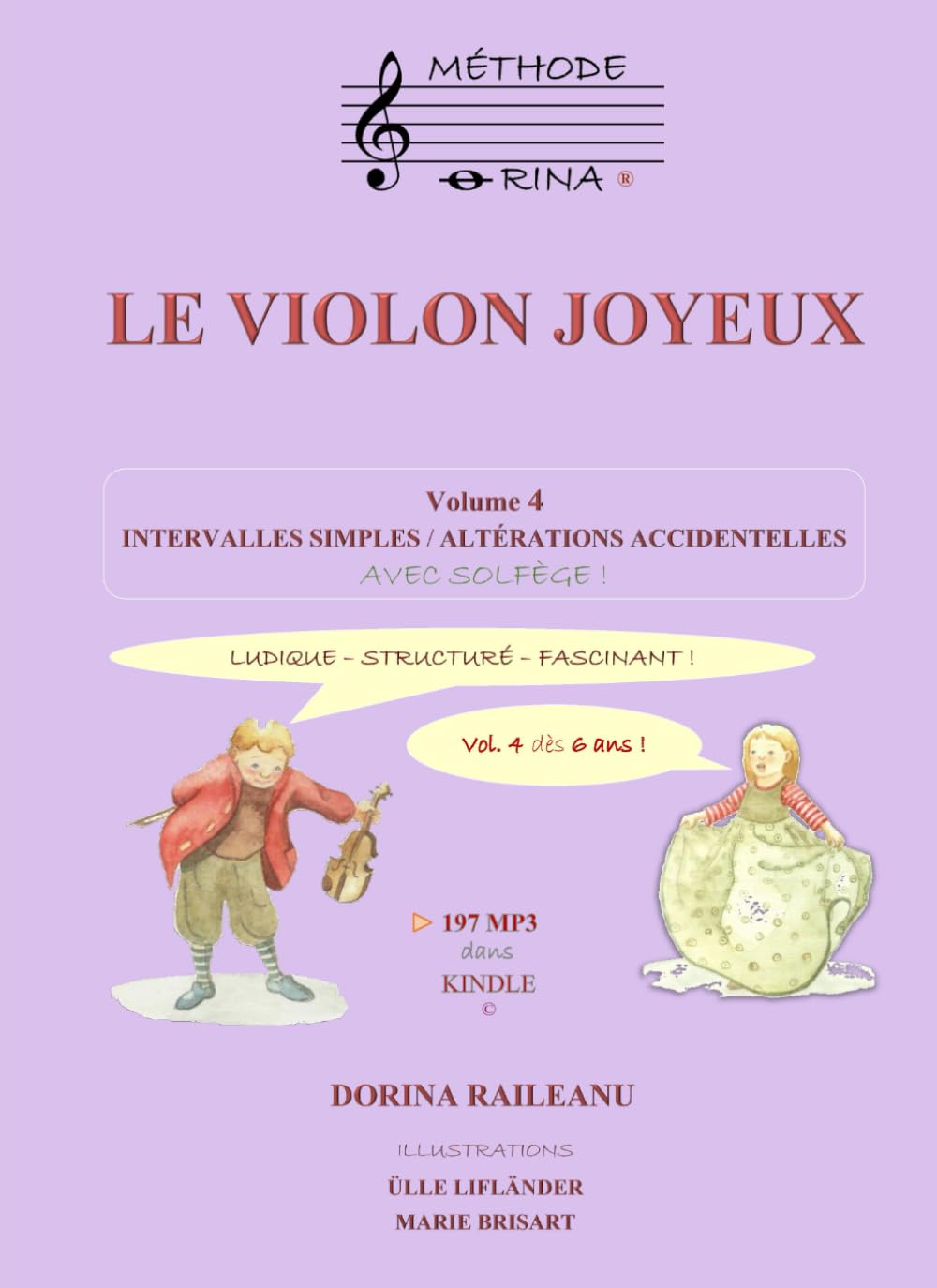 Le Violon Joyeux Volume 4 livre d'apprentissage des intervalles dès 6 ans