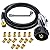 Custom Natural Gas to Propane Conversion Kit for Weber Genesis or Genesis II Grill and for Weber Spirit II 310, for Weber Conversion Kit with Propane Regulator Hose,15 LP Holes Hand-Drilled In 5 Sizes