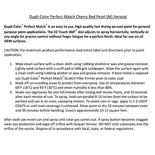Image of Dupli-Color Ebns05707 Cherry Red Pearl Metallic Nissan Perfect Match Automotive Paint - 8 Oz. Aerosol