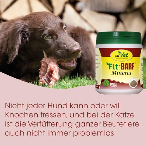 Fit-BARF Mineral für Hunde & Katzen – Hochwertige Calciumquelle aus Eierschalen & Algen für gesunde Ernährung 1 kg