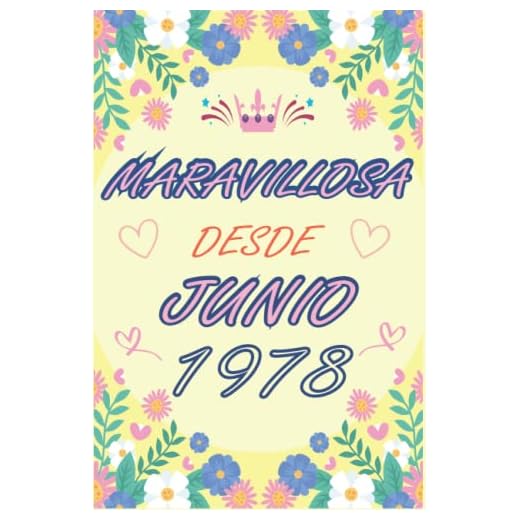 CUADERNO, MARAVILLOSA DESDE JUNIO 1978: Regalo de 44 cumpleaños para mujeres y hombres, ideas de 44 cumpleaños... un cumpleaños... divertido, cuaderno ... regalo de 44 cumpleaños para él/ella.