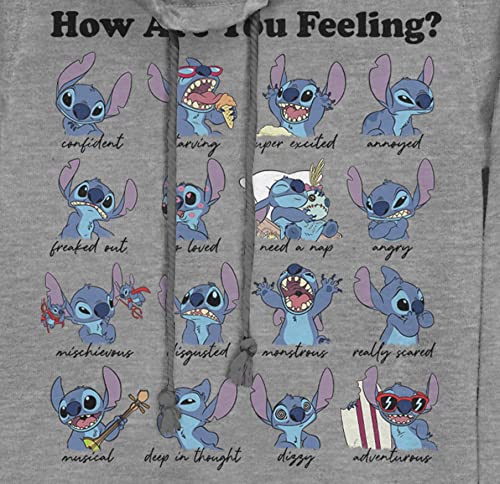 Disney Lilo Stitch Moods Women's Long Sleeve Cowl Neck Pullover2