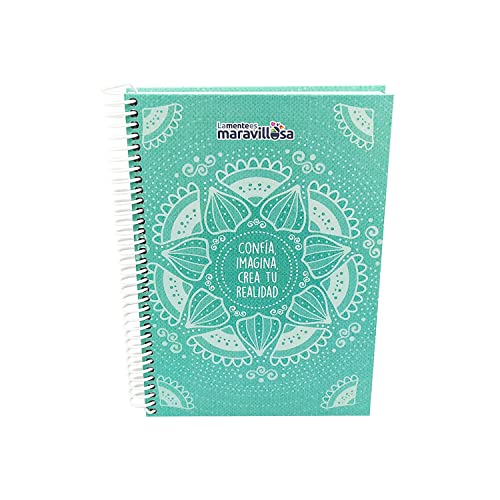 La Mente es Maravillosa - Cuaderno A5 (Confía, Imagina, crea tu Realidad) Regalo práctico con dibujos graciosos (Diseño Mandala V)