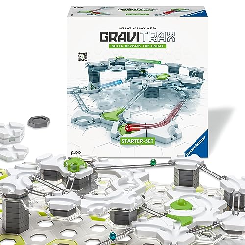 Ravensburger GraviTrax Starter Set Marble Run STEM Construction Toy Marble Maze with Tracks Blocks & 3D Building Elements Creative Gravity Puzzle Game Marbles for Kids Age 8+