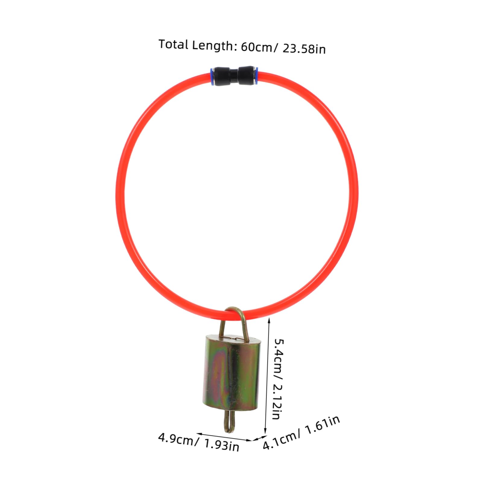 HEMOTON 1 Set Adjustable Sheep Collar with Bell Durable Nylon Goat Collar for Small for Sheep Up to Sound Copper Bell Loss Comfortable Fit