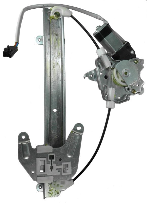 Image of TRQ Rear Right Power Window Regulator & Motor Assembly Passenger Side Compatible with 1996-1999 Infiniti I30 1995-1999 Nissan Maxima